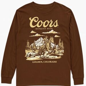 NWT Coors Brown Long Sleeve Tee- XL